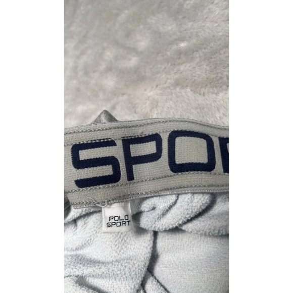 Vintage Polo Sport Gray Striped Mens Medium Thermo Vent Jogger Track Pants - Picture 6 of 15